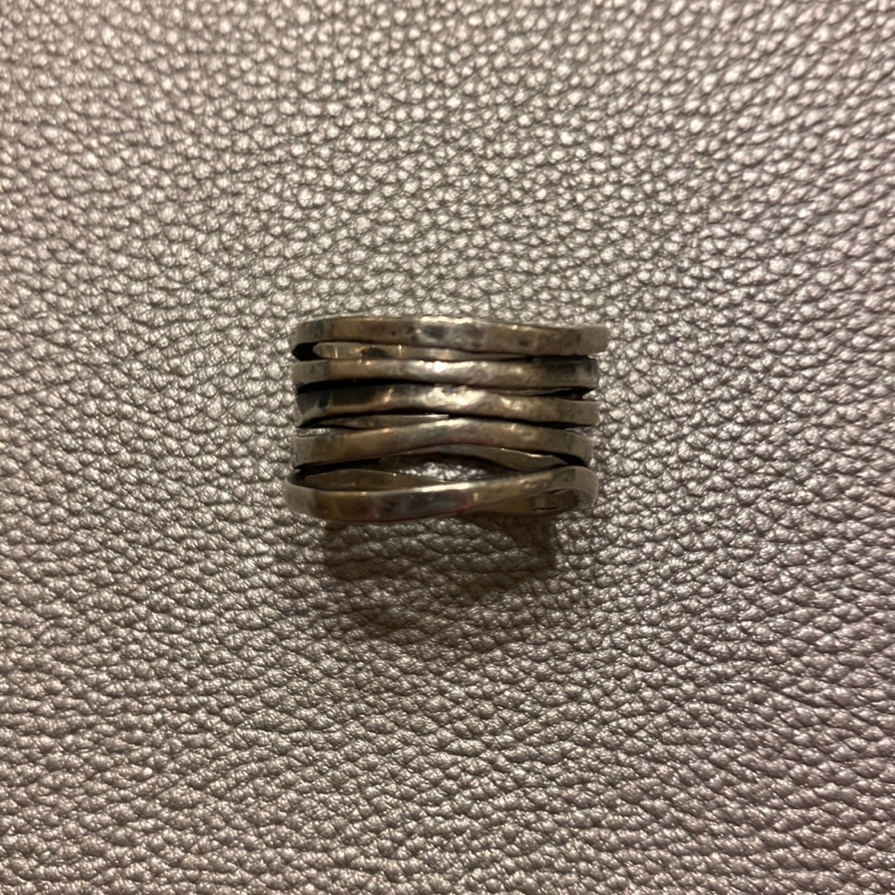 James Avery Hammered Stacked Ring